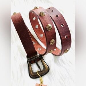 BRAVE Leather - Brown Leather with Antique Brass Look Bridle - KEIRA